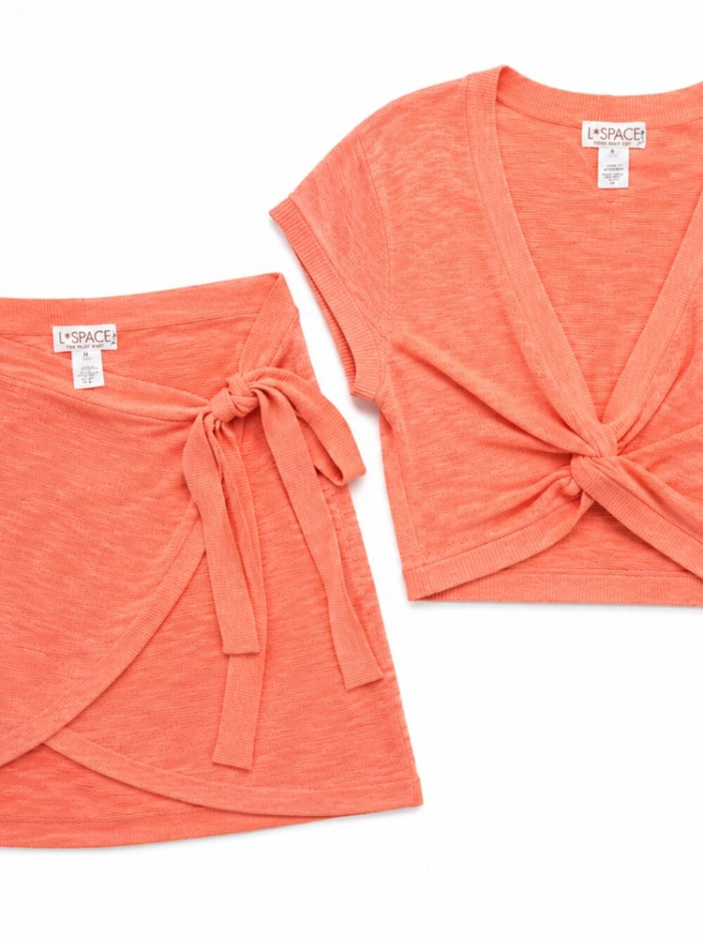 L*Space Riley Cover-Up Set Coral Pink NWT